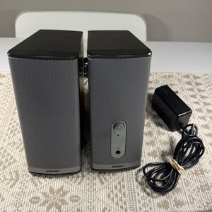 Bose Companion 2 Series II Computer Speakers With Power Adapter Gray.Tested.